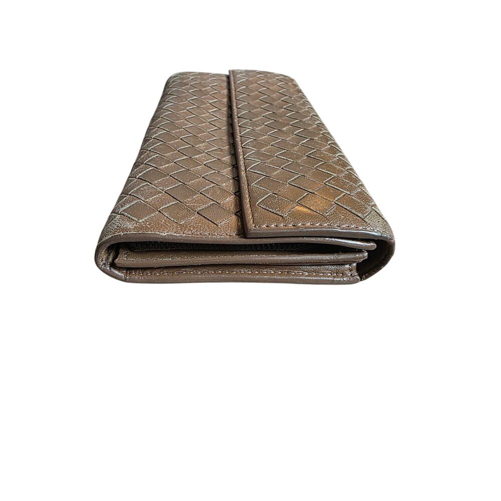 Bottega Veneta Intrecciato Woven Leather Long Wallet EUC - Picture 5 of 13